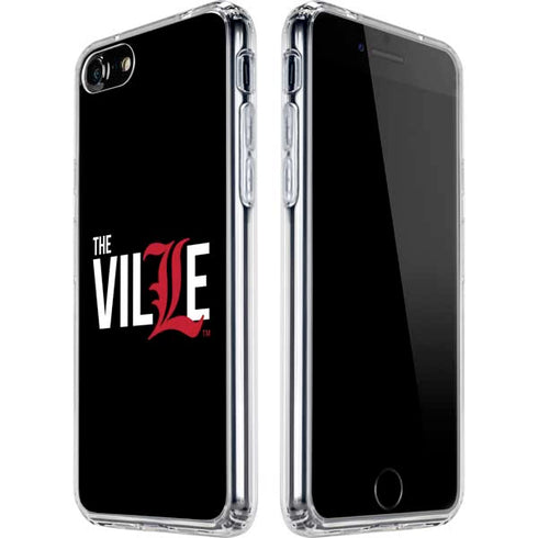 University of Louisville Black Background iPhone SE (2nd & 3rd Gen) Clear Case