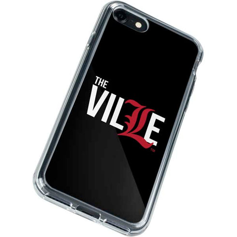University of Louisville Black Background iPhone SE (2nd & 3rd Gen) Clear Case