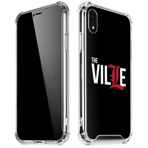 University of Louisville Black Background iPhone XR Clear Case