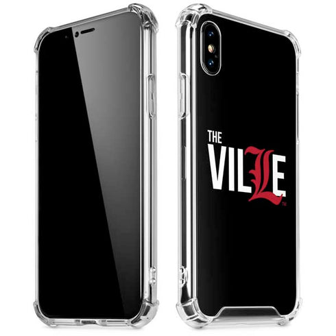 University of Louisville Black Background iPhone XS Max Clear Case