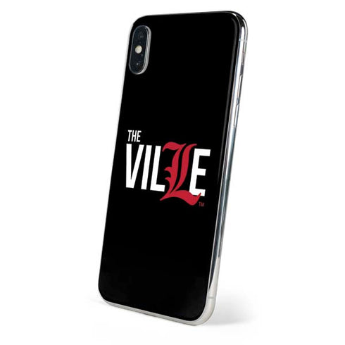 University of Louisville Black Background iPhone XS Skin