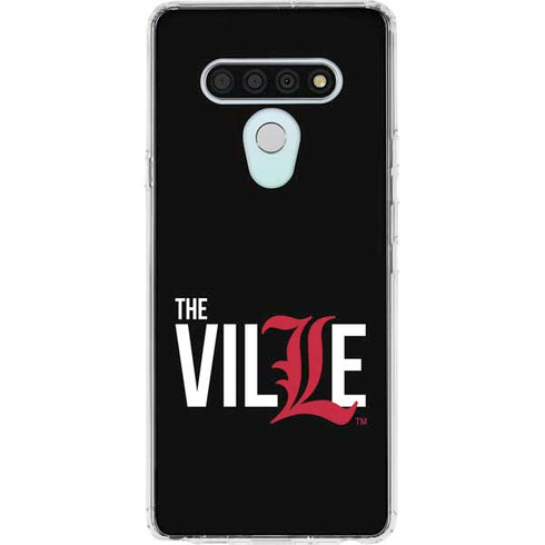 University of Louisville Black Background LG Stylo 6 Clear Case