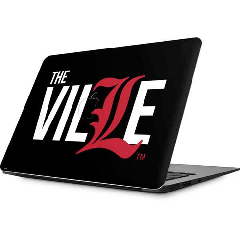 University of Louisville Black Background Apple MacBook Skin