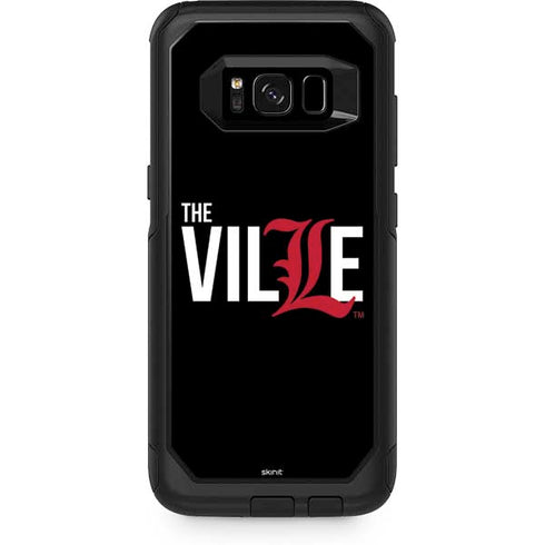 University of Louisville Black Background Otterbox Commuter Galaxy Skin