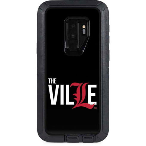 University of Louisville Black Background Otterbox Defender Galaxy Skin