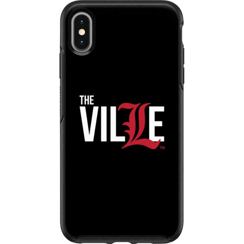 University of Louisville Black Background Otterbox Symmetry iPhone Skin