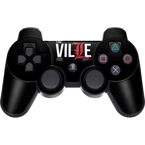 University of Louisville Black Background PS3 Dual Shock wireless controller Skin
