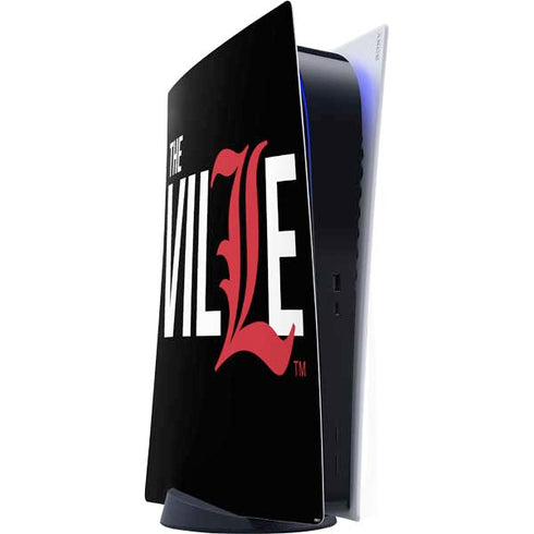 University of Louisville Black Background PS5 Digital Edition Console Skin