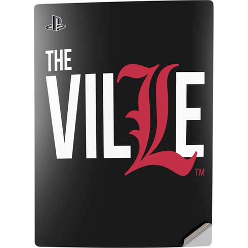 University of Louisville Black Background PS5 Digital Edition Console Skin