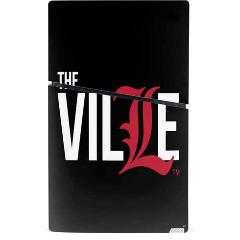 University of Louisville Black Background PS5 Slim Digital Edition Bundle Skin
