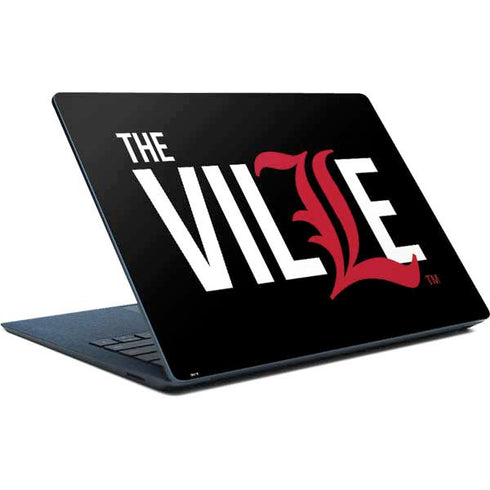 University of Louisville Black Background Surface Laptop Skin
