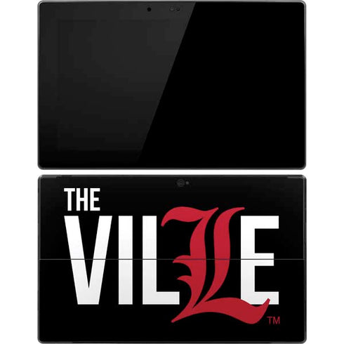University of Louisville Black Background Surface Pro Tablet Skin