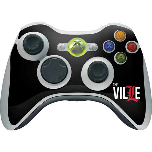 University of Louisville Black Background Xbox 360 Wireless Controller Skin