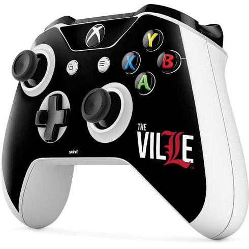 University of Louisville Black Background Xbox One S Controller Skin