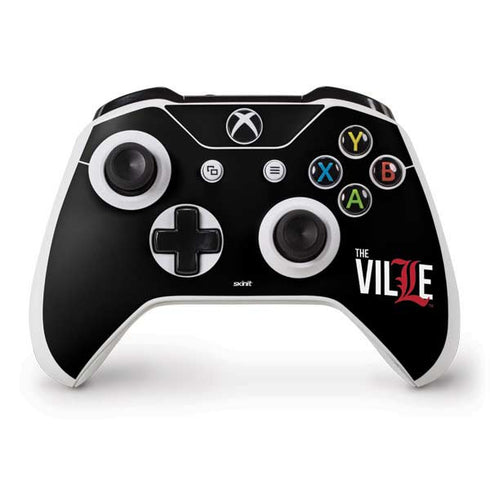 University of Louisville Black Background Xbox One S Controller Skin