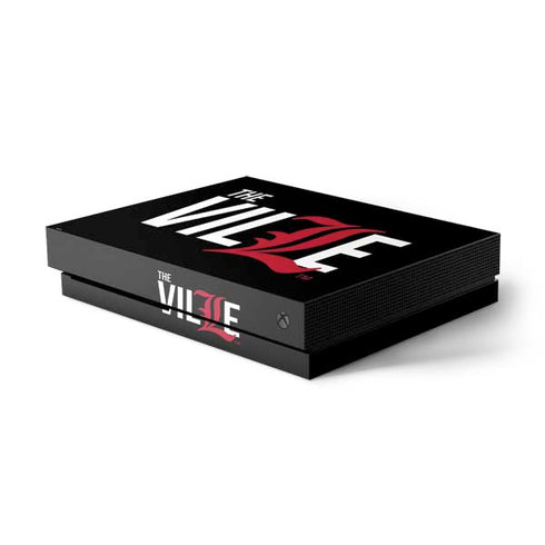University of Louisville Black Background Xbox One X Console Skin