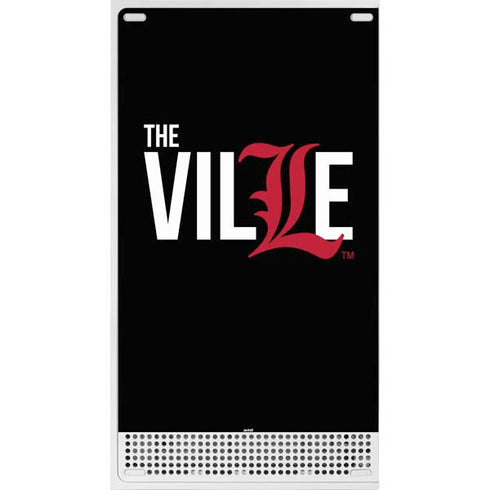 University of Louisville Black Background Xbox Series S Console Skin