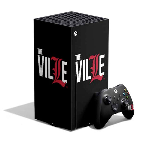 University of Louisville Black Background Xbox Series X Bundle Skin