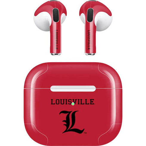 University of Louisville Cardinals Apple AirPods (3rd Gen 2021) Skin