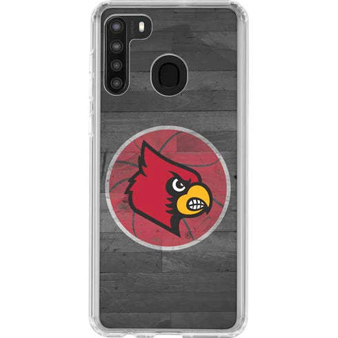 University of Louisville Cardinals Basketball Galaxy A21 Clear Case