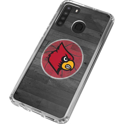 University of Louisville Cardinals Basketball Galaxy A21 Clear Case