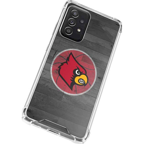 University of Louisville Cardinals Basketball Galaxy A52 5G Clear Case