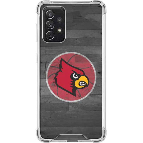 University of Louisville Cardinals Basketball Galaxy A72 5G Clear Case