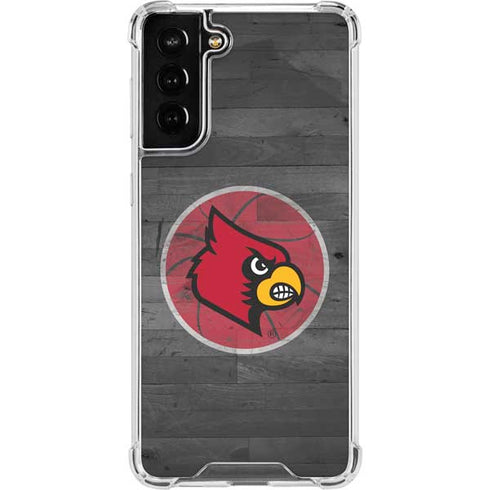 University of Louisville Cardinals Basketball Galaxy S21 FE Clear Case