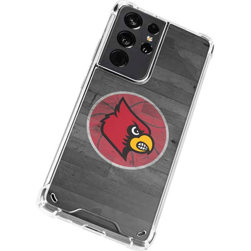 University of Louisville Cardinals Basketball Galaxy S21 Ultra 5G Clear Case