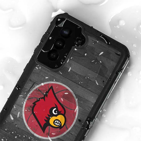 University of Louisville Cardinals Basketball Galaxy S23 Plus Waterproof Case