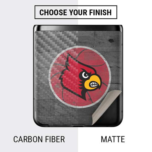 University of Louisville Cardinals Basketball Galaxy Z Flip Skin
