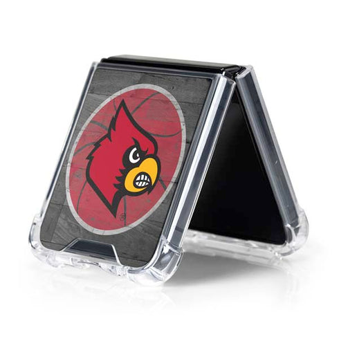 University of Louisville Cardinals Basketball Galaxy Z Flip5 5G Clear Case