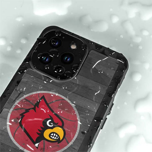 University of Louisville Cardinals Basketball iPhone 14 Pro Max Waterproof Case