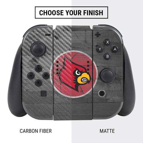 University of Louisville Cardinals Basketball Nintendo Switch Bundle Skin