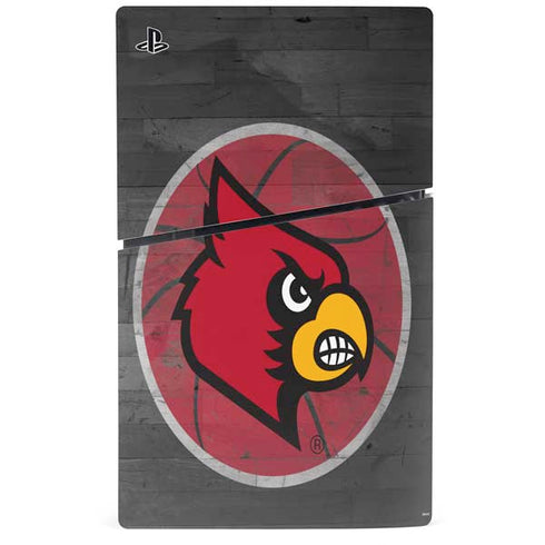 University of Louisville Cardinals Basketball PS5 Slim Disk Bundle Skin