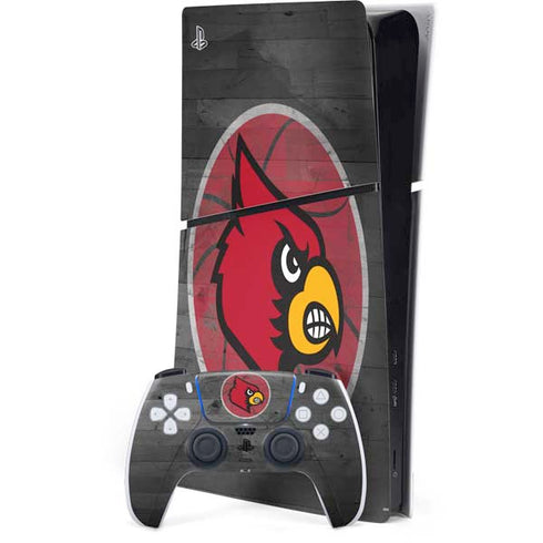 University of Louisville Cardinals Basketball PS5 Slim Digital Edition Console Skin