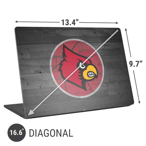 University of Louisville Cardinals Basketball Universal Laptop 16.6in (13.4 x 9.7in) Skin