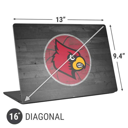 University of Louisville Cardinals Basketball Universal Laptop 16in (13 x 9.4in) Skin