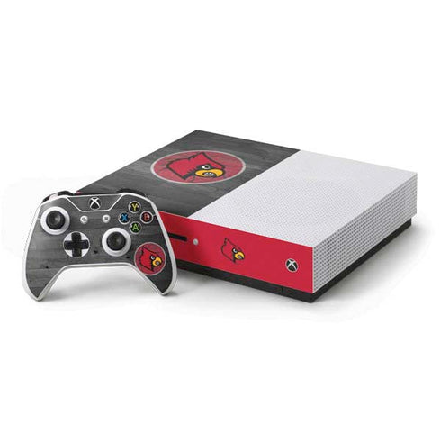 University of Louisville Cardinals Basketball Xbox One S Console and Controller Bundle Skin