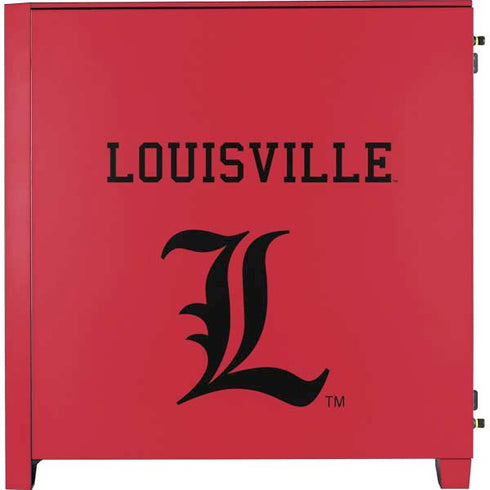 University of Louisville Cardinals Corsair 4000D Tempered Glass Mid-Tower ATX Case Skin