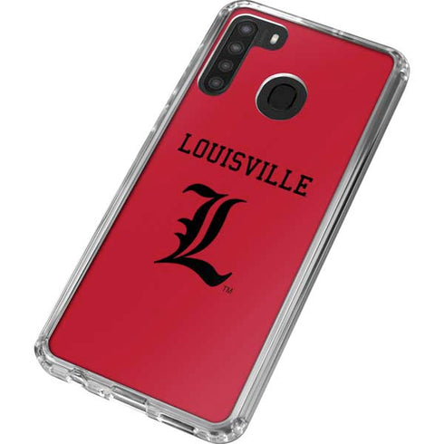 University of Louisville Cardinals Galaxy A21 Clear Case