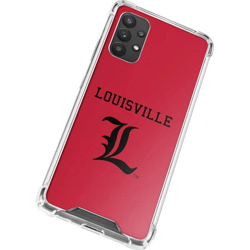 University of Louisville Cardinals Galaxy A32 5G Clear Case
