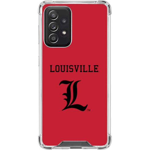 University of Louisville Cardinals Galaxy A52 5G Clear Case