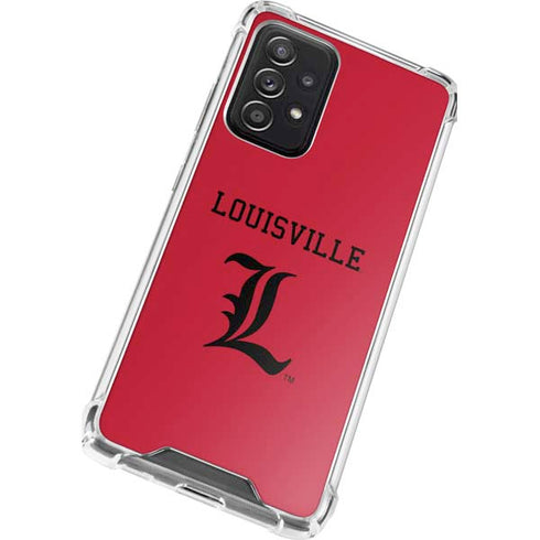 University of Louisville Cardinals Galaxy A52 5G Clear Case