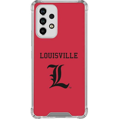 University of Louisville Cardinals Galaxy A53 5G Clear Case