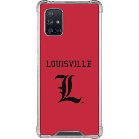 University of Louisville Cardinals Galaxy A71 5G Clear Case