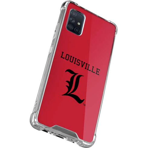 University of Louisville Cardinals Galaxy A71 5G Clear Case