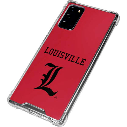 University of Louisville Cardinals Galaxy Note20 5G Clear Case