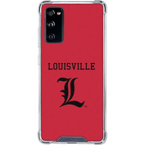 University of Louisville Cardinals Galaxy S20 FE Clear Case