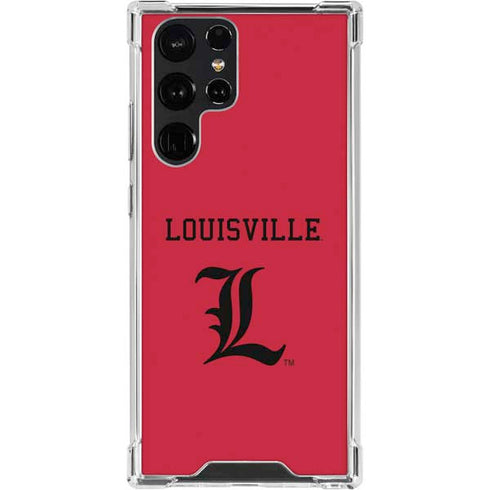 University of Louisville Cardinals Galaxy S22 Ultra Clear Case